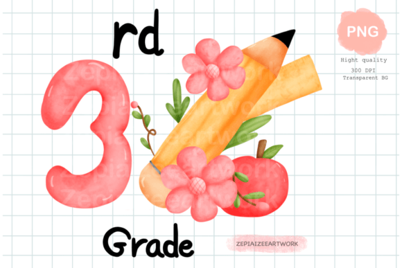 3rd Grade Back to School: High-Quality Artwork for Educational and Creative Use