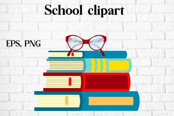 Back to School Clipart Book Clipart: A Versatile Design Resource