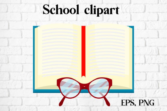 Back to School Clipart Open Book: A Versatile Design for Digital Creators
