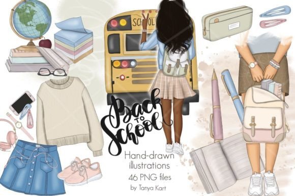 Back to School Clipart Patterns
