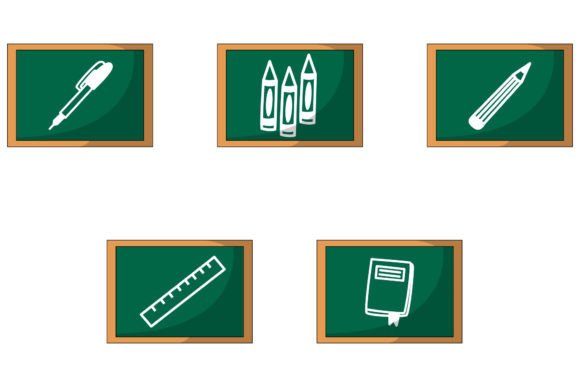 Back to School Green Blackboard for Creative and Practical Use