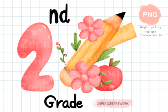 Back to School Second Grade Artwork for Creative and Practical Use