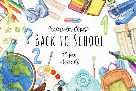 Back to School Watercolor Clipart: A Creative Resource for All