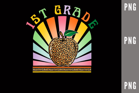 Leopard Apple 1st Grade Back to School
