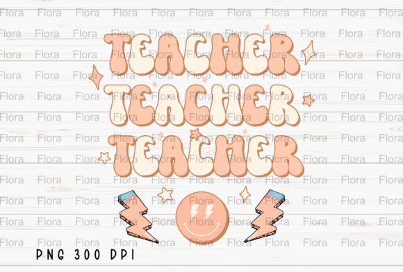 Teacher Back to School Smiley Face PNG