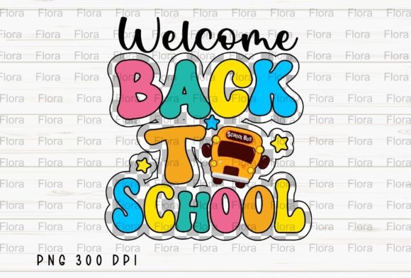 Welcome Back to School Retro Sublimation
